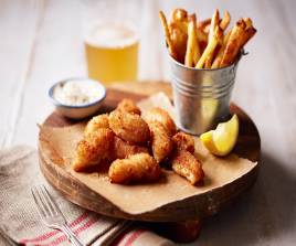 Scampi with Chips